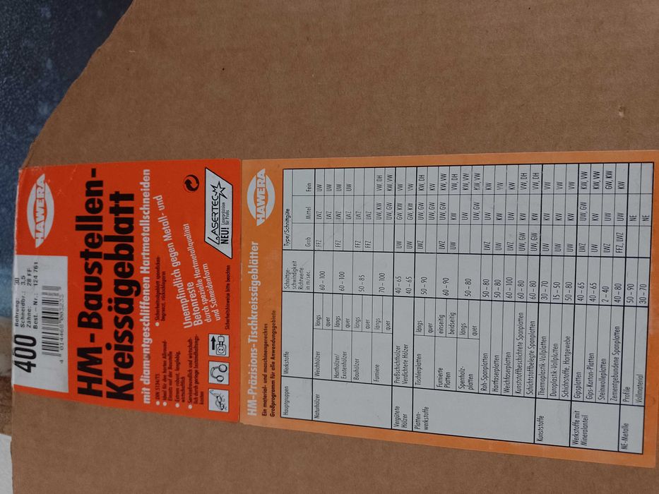 нов диамантен диск Hawera 400мм