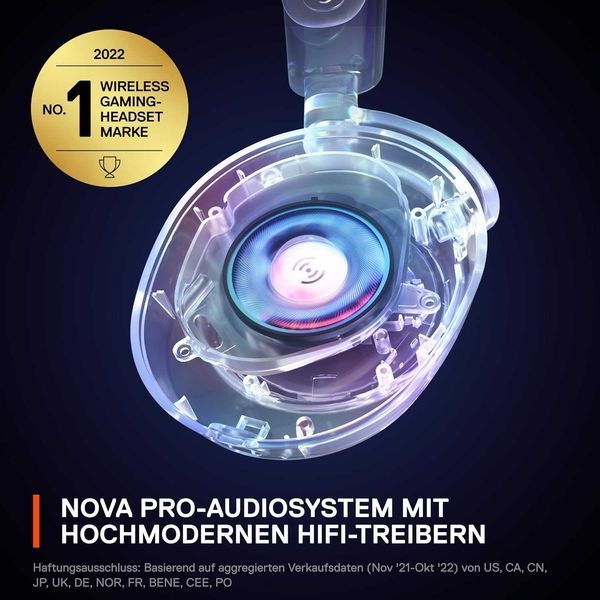 Нови Безжични Геймърски Слушалки SteelSeries Arctis Nova Pro Wireless, 61520, с Микрофон, 2 години Гаранция