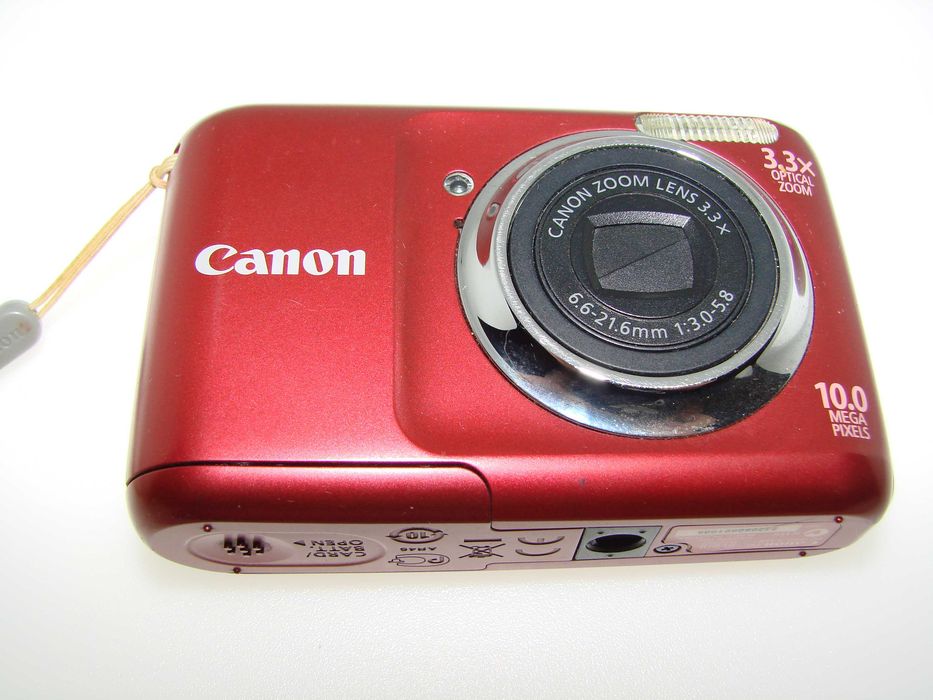 Canon PowerShot A800 ултра компактен цифров фотоапарат, дигитална камера Канон в червен цвят, отличо сътояние, работи ерфектно