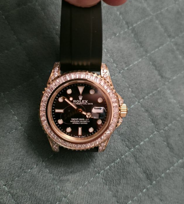 Rolex yaht master diamond gold