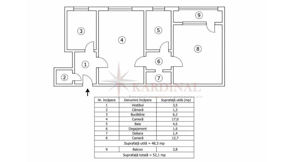Închiriez apartament