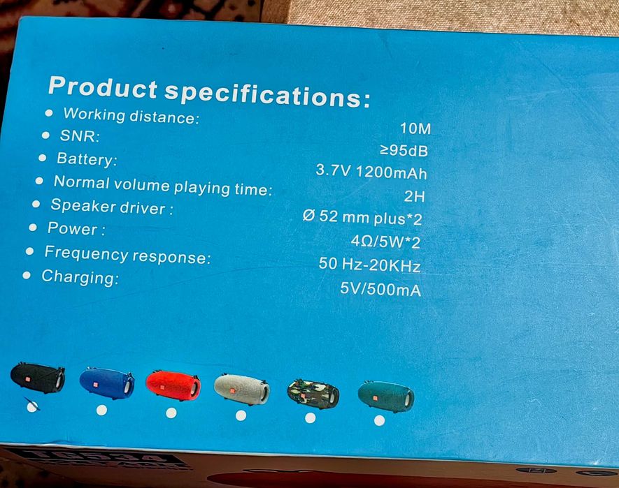 Портативна безжична колонка TG534