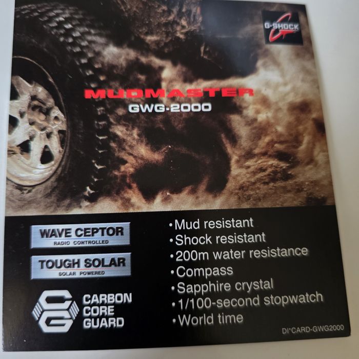 Продам часы CASIO G-SHOCK mudmaster GWG 2000