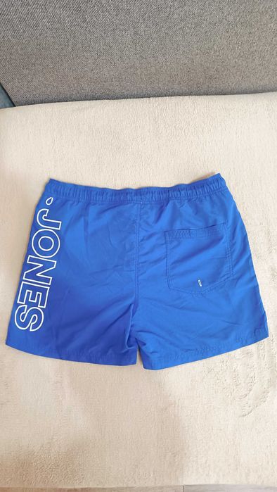 Pantaloni scurți jack&jones albastru/alb mărimea M