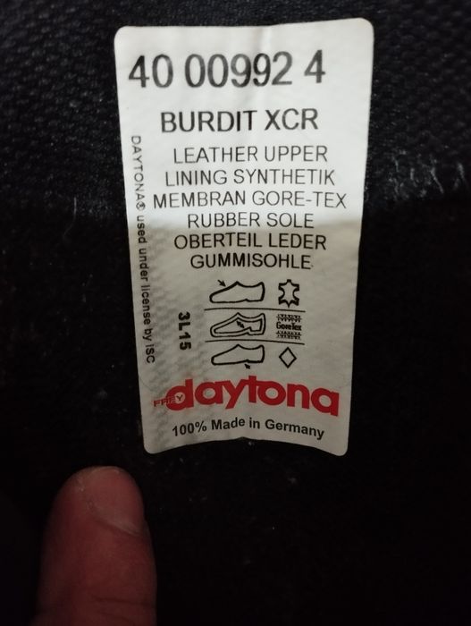 Ботуши daytona-gore-tex! номер 40!