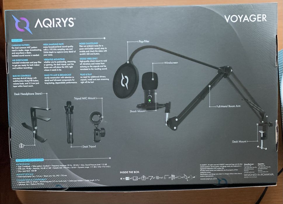 Microfon gaming AQIRYS Voyager