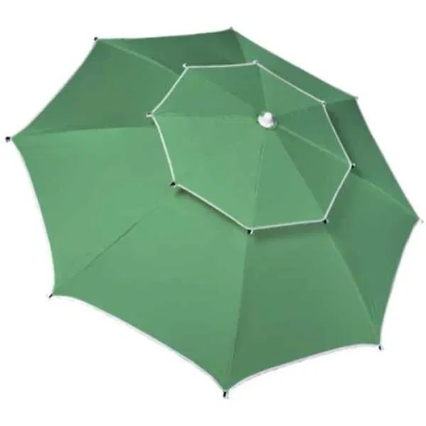 Плажен / градински чадър с двоен таван против вятър