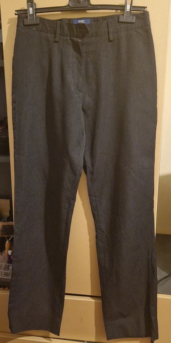 Pantaloni lungi office lână negri