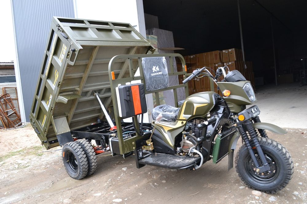 Трицикл бензин және электрлі