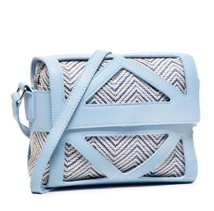 Дамска чанта Jenny Fairy гълъбово синьо