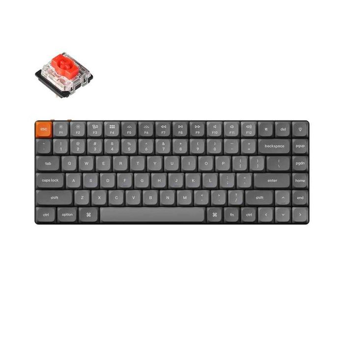 }Клавиатура механическая Keychron K3 MAX 84Key, K pro Red,  White Led