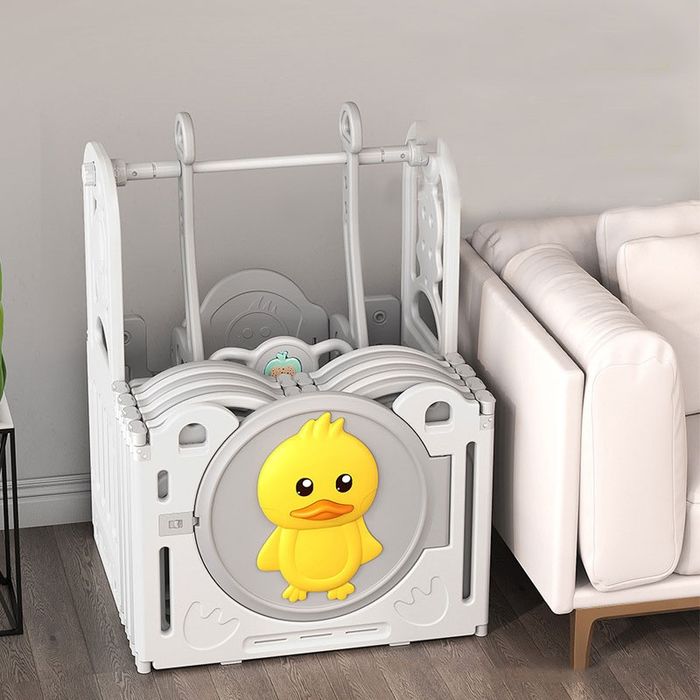 Детский манеж милая маленькая утка домашние детские игры поручни