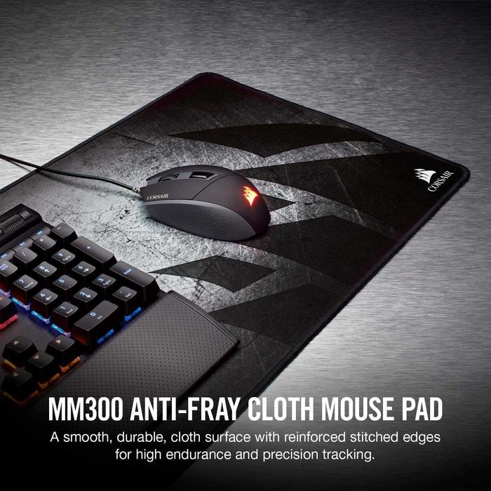 Corsair MM300 Anti-Fray Cloth Gaming Mouse Pad Extended (93*30*0.3 см)