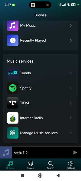 Streamer Audio Wi-Fi / Bluetooth Arylic S10 – Spotify, Tidal, AirPlay