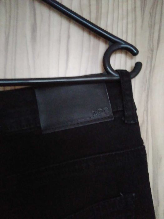 Мъжки  черни  дънки Slim Fit