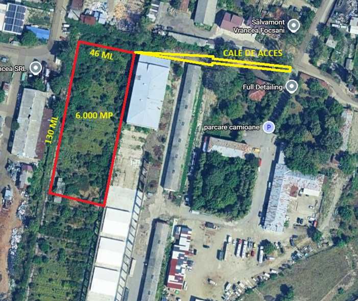 Teren intravilan 6.000 mp, zona Valcele - strada Milcov 42 - la 350 m de Big Market si 750 m de Penny