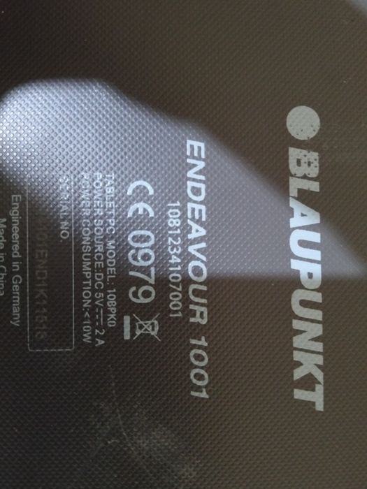 Tableta blaupunkt cu ecran fisurat