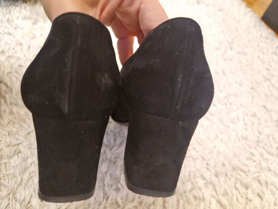 Pantofi Musette piele intoarsa