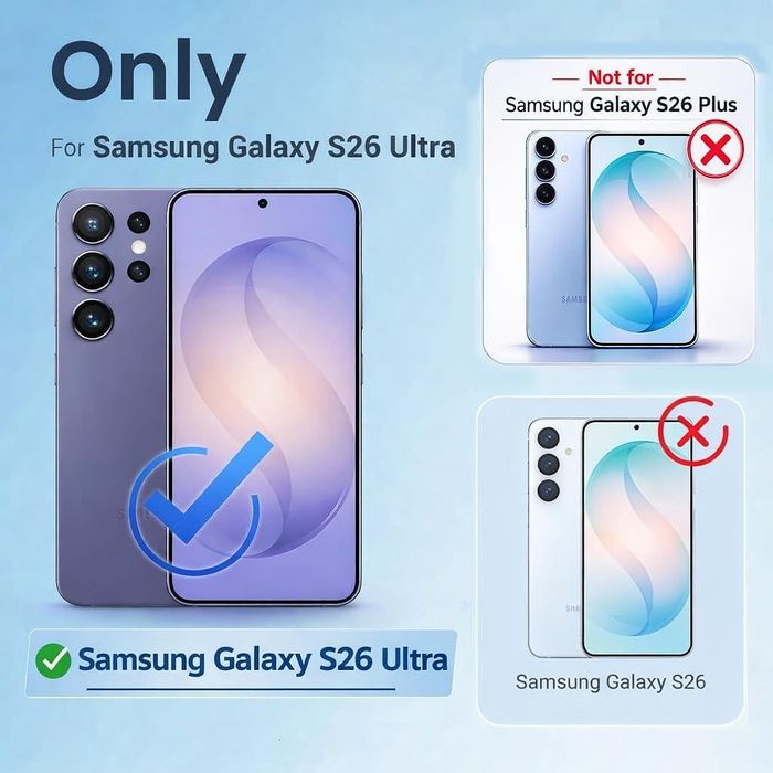 Прозрачен 360° градуса кейс за samsung galaxy s26 ultra