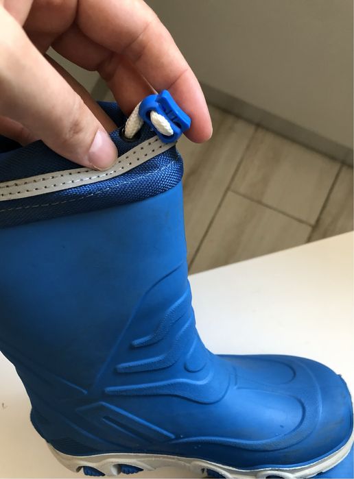 Cizme de ploaie/cauciuc, captusite cald, marimea 28/29