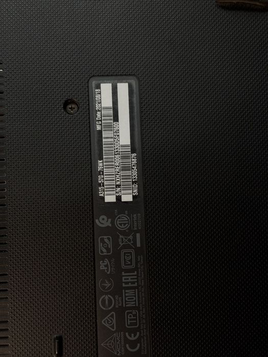 Acer Aspire 3 (i7 / 8GB / 1TB / MX330 2GB) — zo’r holatda