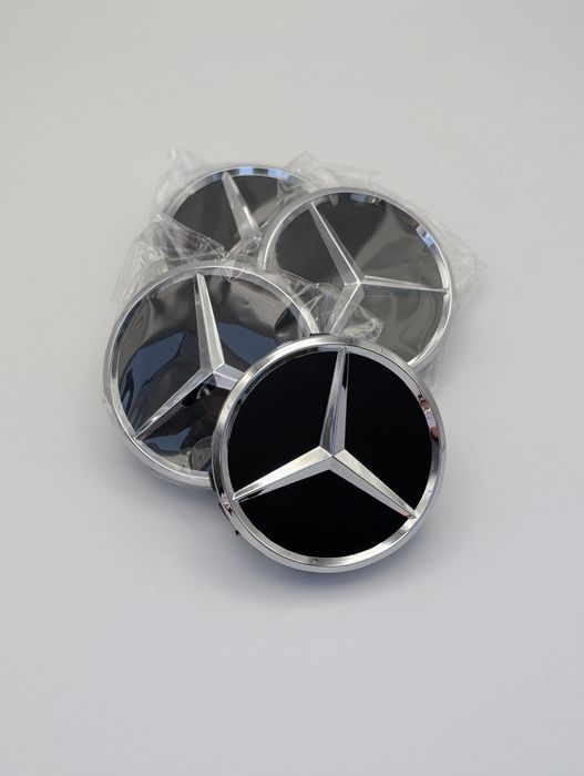 Set 4 capace roti 75 mm compatibil cu  janta Mercedes