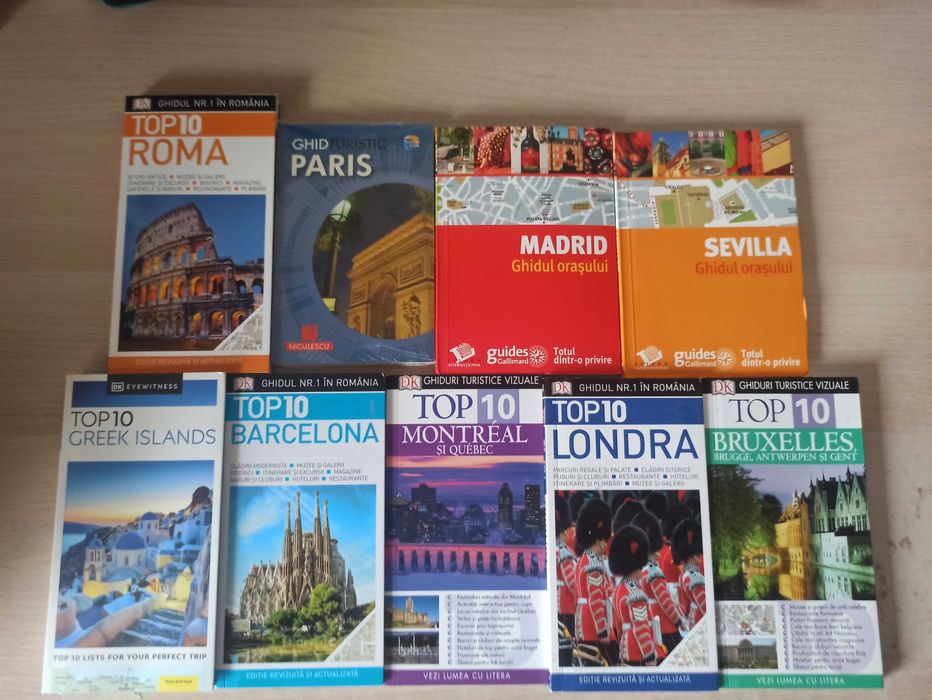 Ghiduri turistice vizuale seria DK Eyewitness (lichidare biblioteca)