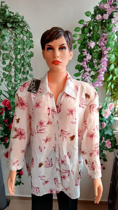 Стилни дамски блузи кенарени,памучни и копринени.