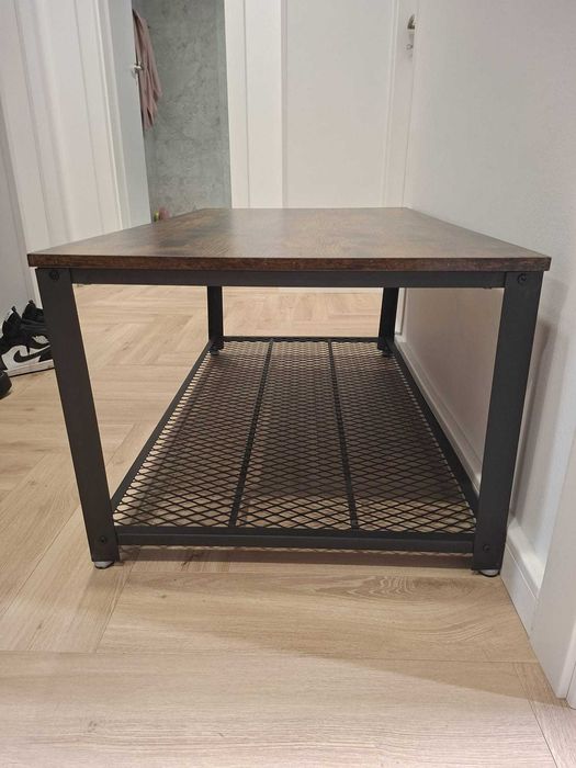 Masuta de cafea stil industrial Vasagle Maro rustic-Negru – Stare impecabila