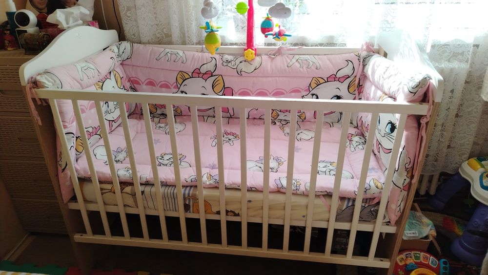 Pătuț bebe cu accesorii