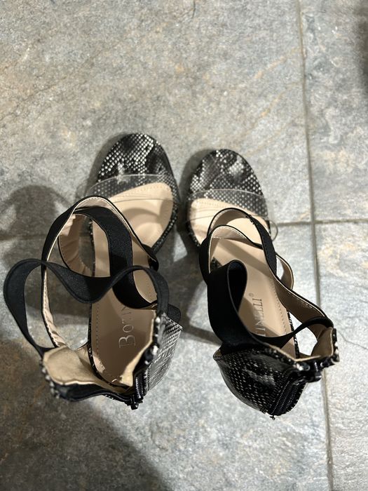 Sandale Botinelli Snake Print NOI cu Toc 12 cm – Stil Modern & Sexy