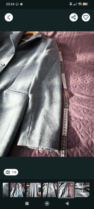 Palton lână Cyrillus M-L(42)