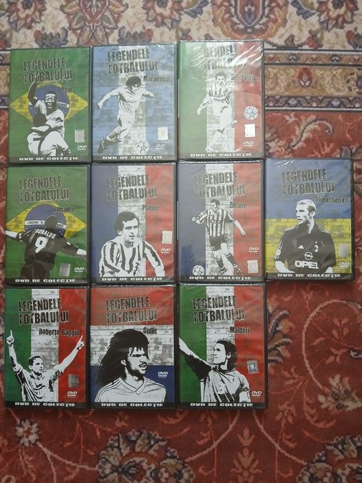 10 Dvd'uri Noi Sigilate Legendele Fotbalului