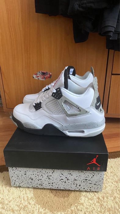 Jordan 4 white cement