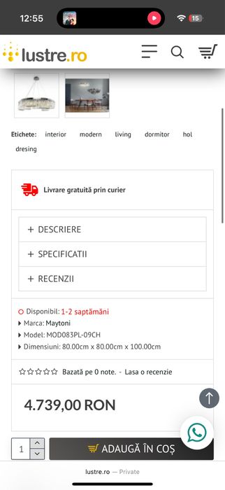 Lustra Maytoni Celline