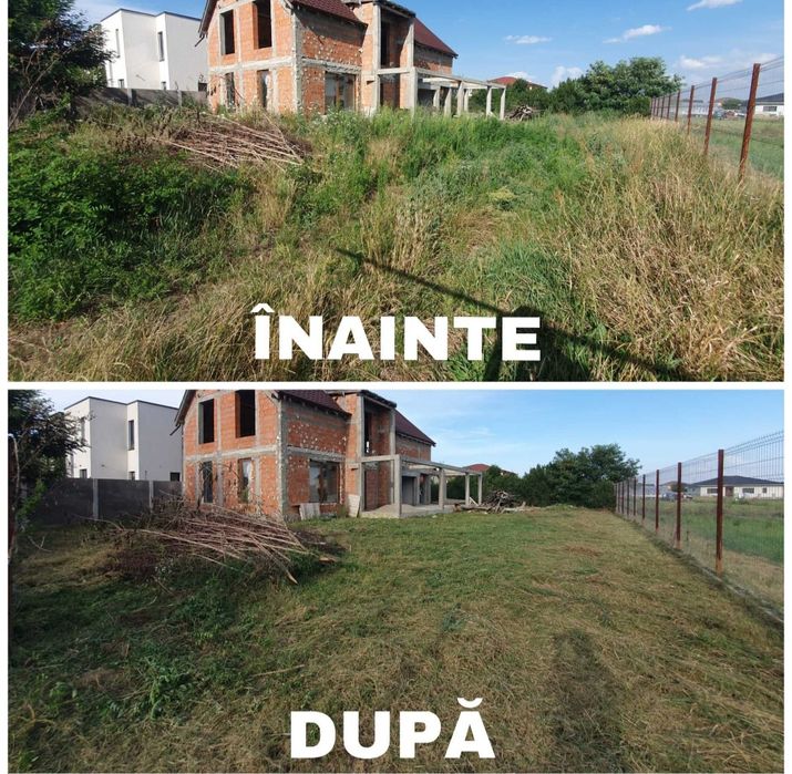 Tund iarbă cu motocoasă