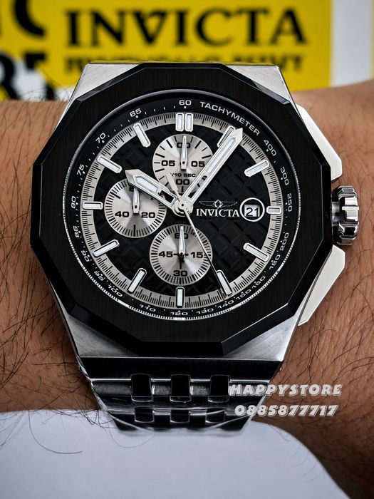 INVICTA Akula steel Black dial 48 mm, Инвикта нов мъжки часовник