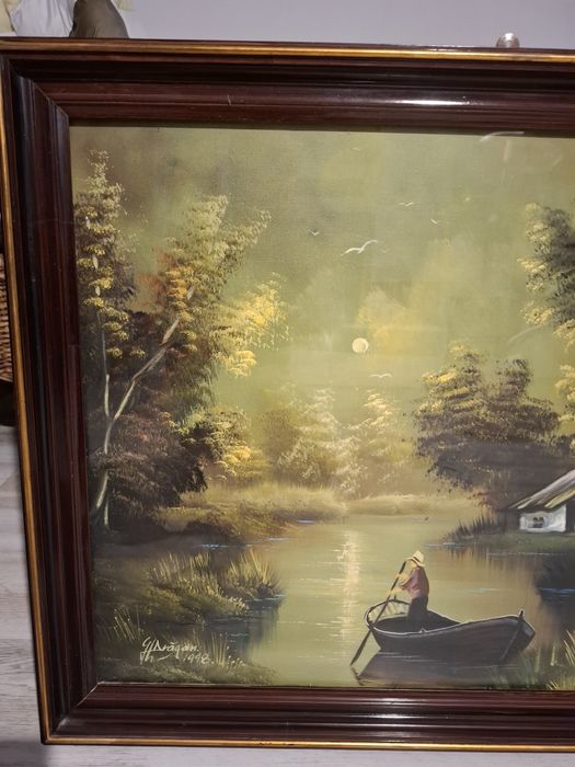 Vând tablou pictat pe hartie