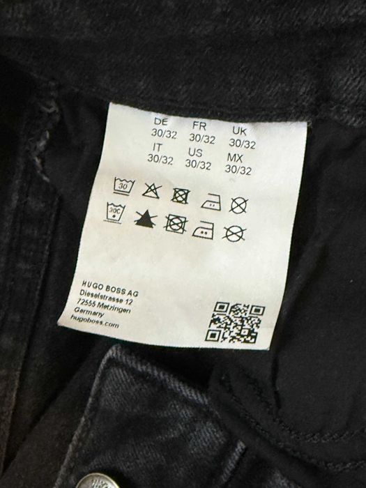Hugo Boss jeans blugi negri stretch 30/32