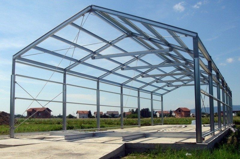 Строительсво модульных ангаров.