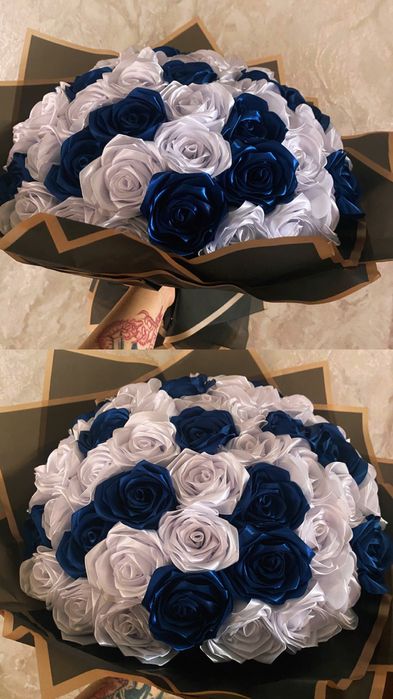 Букет из атласных лент