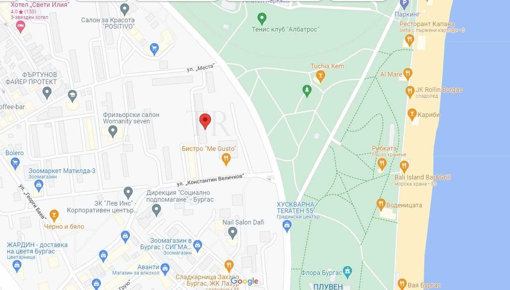 Първа линия за нощувки, 2-ст. + отделна кухня, ж.к. Лазур, гр. Бургас