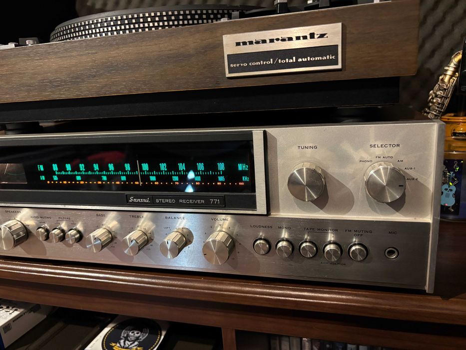 Receiver (amplificator) Sansui 771, stare foarte buna