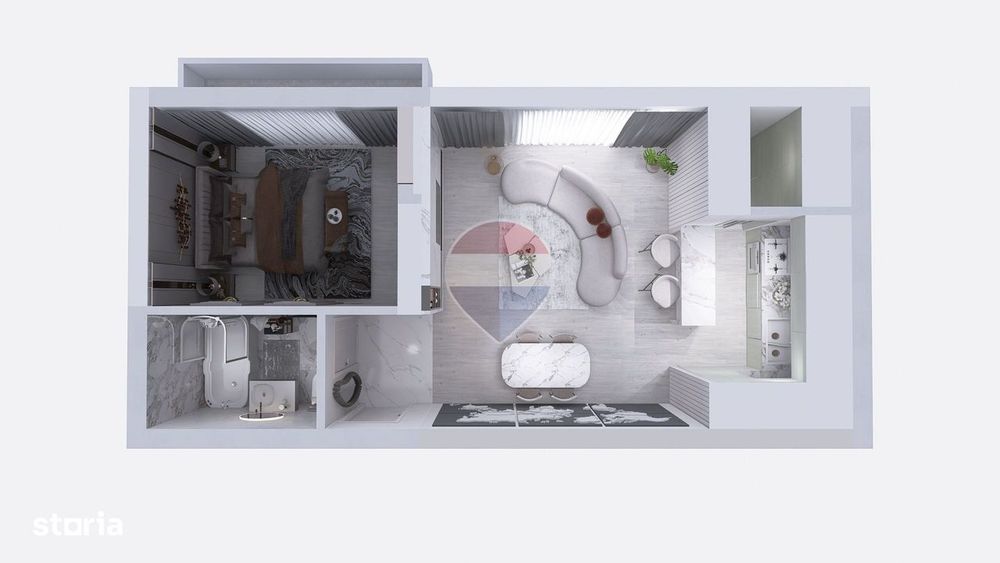 Apartament cu 2 camere de vânzare în Bragadiru / Prelungirea Ghencea