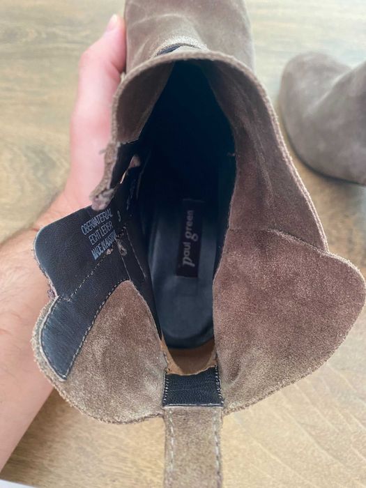 Дамски боти естествен велур Пол Грийн Paul Green Австрия Номер 35 Жени