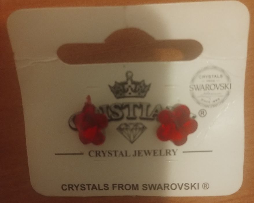 Обеци с кристали Swarovski