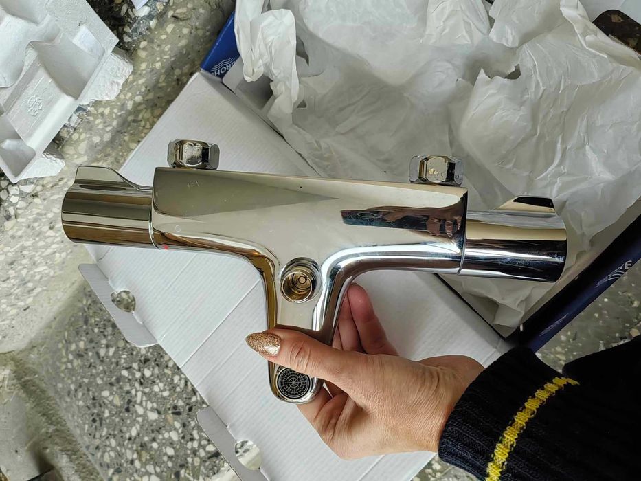 Grohtherm 800 Термостатичен смесител за баня 1/2