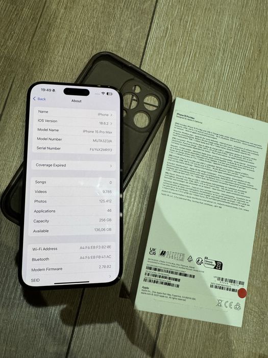 Iphone  Pro Max  15 - 256 gb
