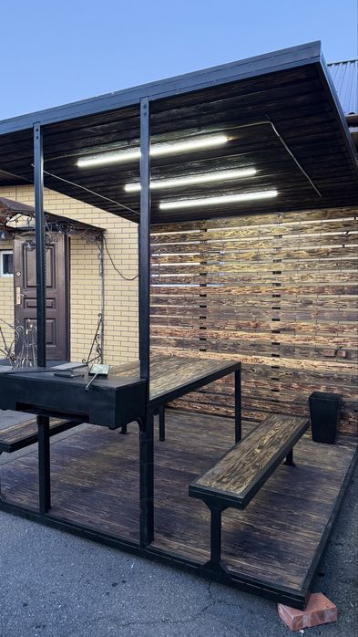 Беседка с мангалом