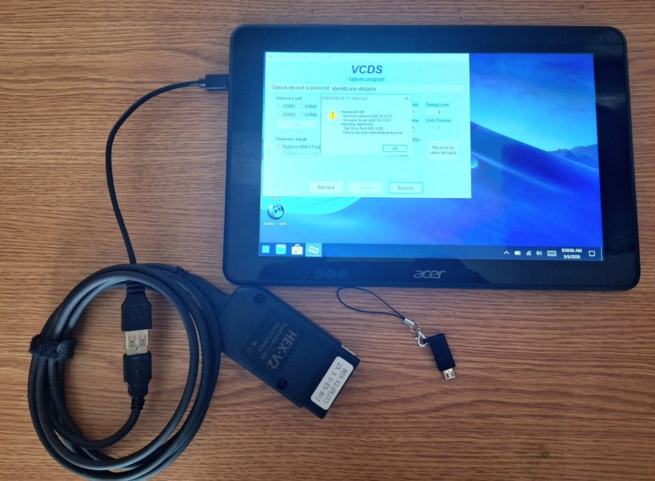 Tableta cu diagnoza VCDS
